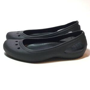 Crocs Black Kadee Ballet Flats Mary Jane Flats Closed Toe Women’s Size 9